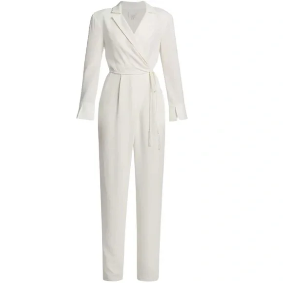 Cinq a Sept Elegant White Jumpsuit - Picture 4 of 8